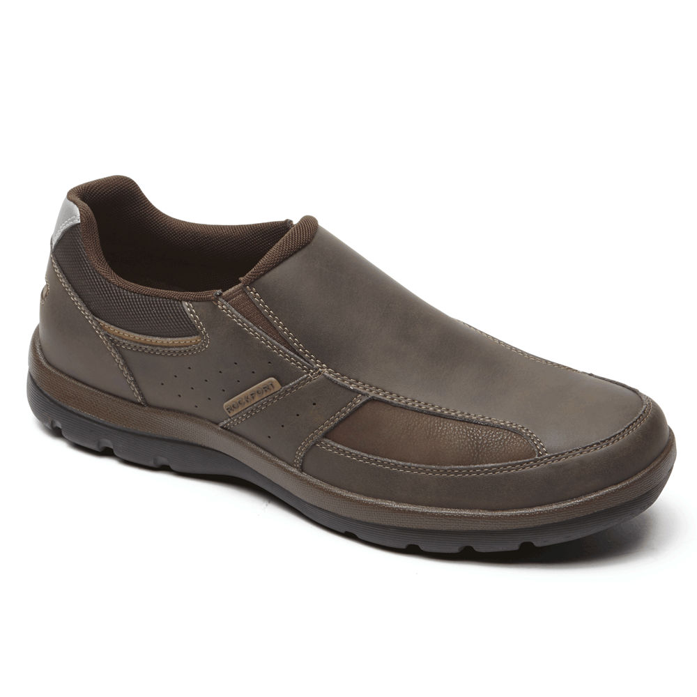 Rockport Slip-On For Mens Brown - Get Your Kicks - QB9084735